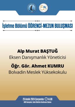 İşletme Bölümü Öğrenci Mezun Buluşması Gerçekleşti